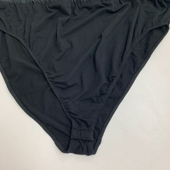 Torrid Surplice Bodysuit Womens 1 Stretch Long Sleeve Chiffon Back Tie Black - Picture 8 of 16